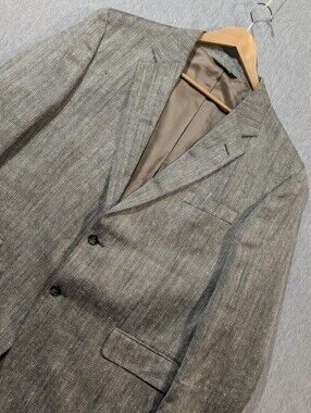 Jos. A. Bank 100% Silk Blazer Men's 46R Brown